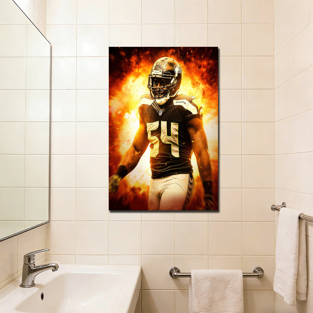 Bobby Wagner Art Sports Decorative Poster School Dormitory 9 Canvas Wall Art Poster Decor Gift