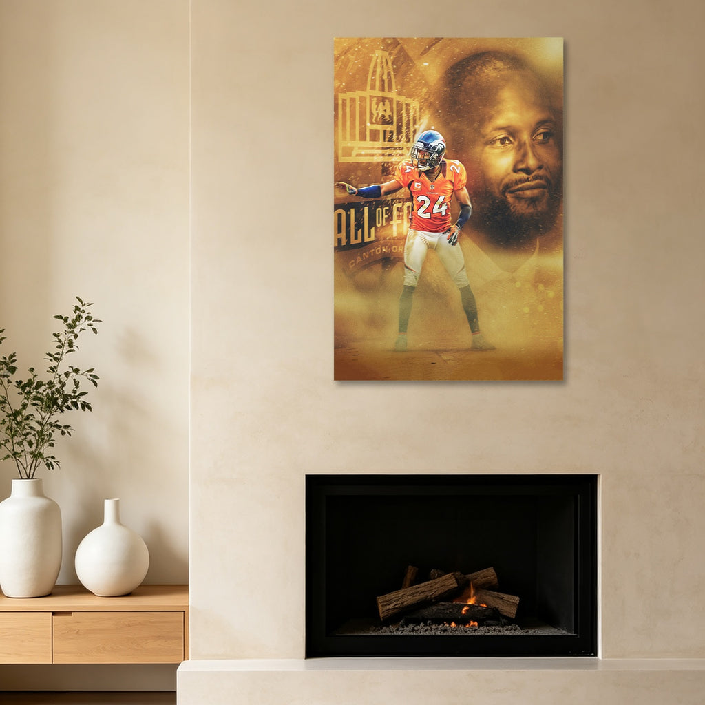 Champ Bailey Art Sports Decorative Poster School Dormitory 4 Canvas Wall Art Poster Decor Gift