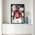 Calvin Ridley Art Sports Decorative Poster School Dormitory 9 Canvas Wall Art Poster Decor Gift