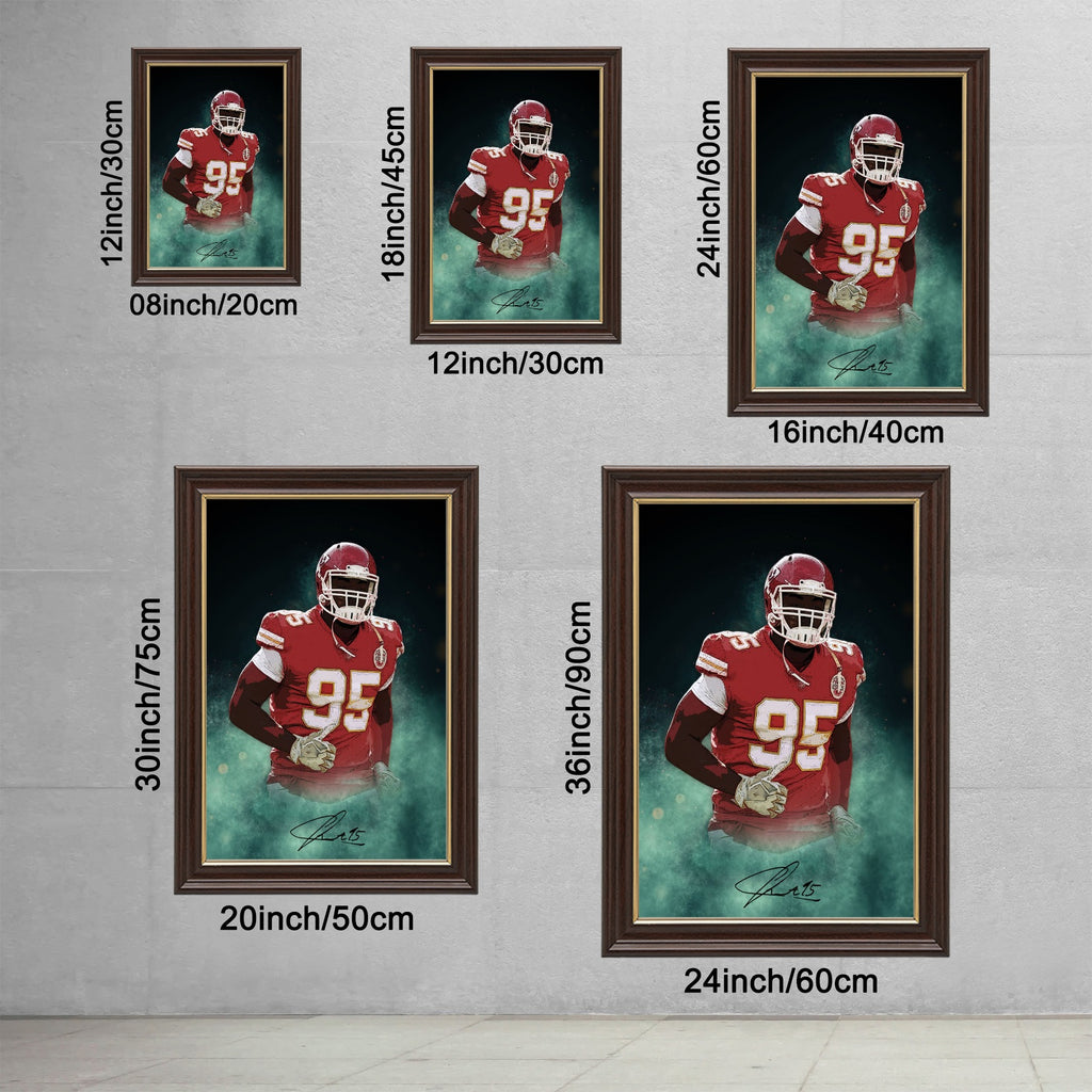 Chris Jones Celebrity Sports Art Poster School Dining Room Decoration 4 Canvas Wall Art Poster Decor Gift