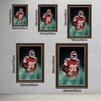 Chris Jones Celebrity Sports Art Poster School Dining Room Decoration 4 Canvas Wall Art Poster Decor Gift