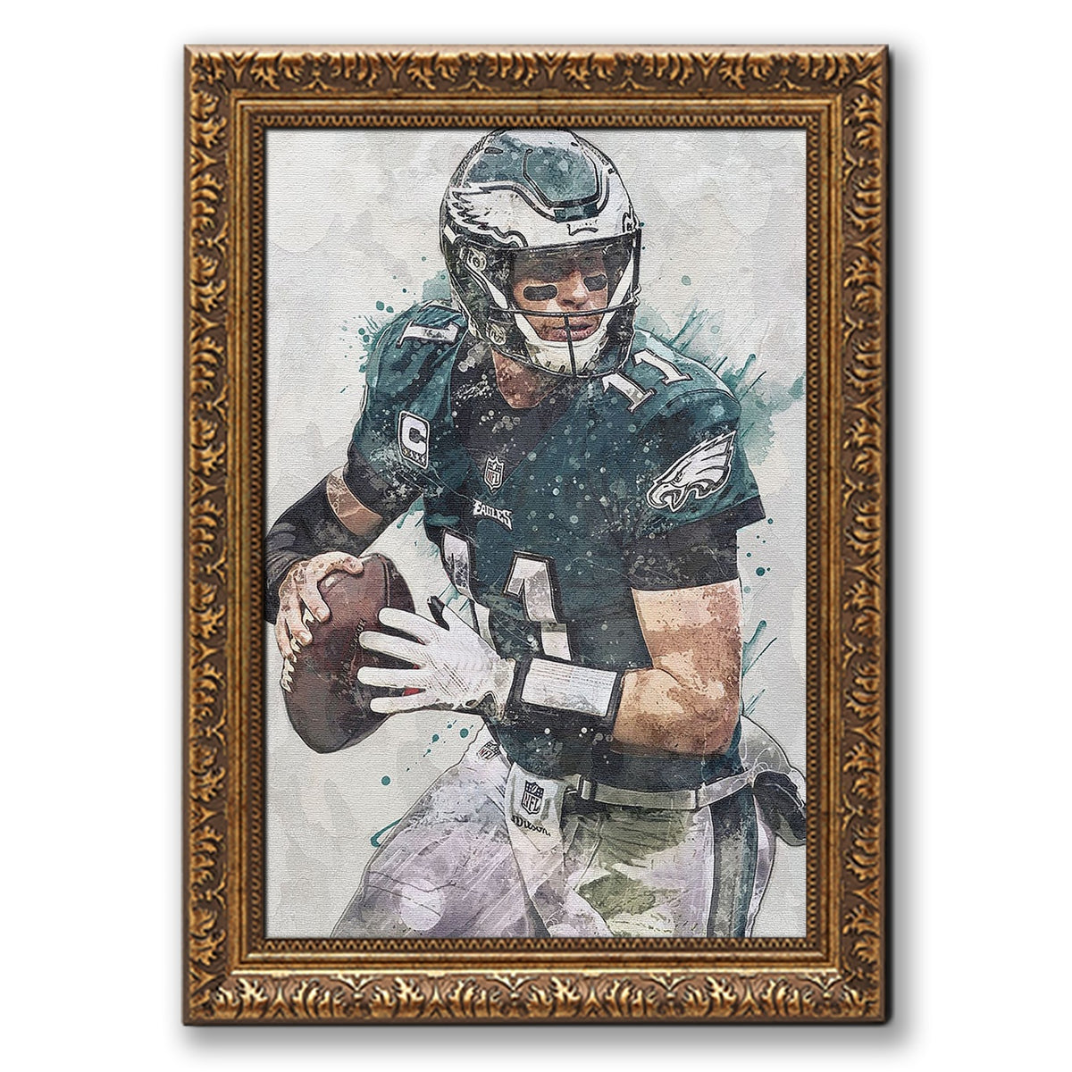 Carson Wentz Celebrity Sports Art Poster School Dining Room Decoration 8 Canvas Wall Art Poster Decor Gift