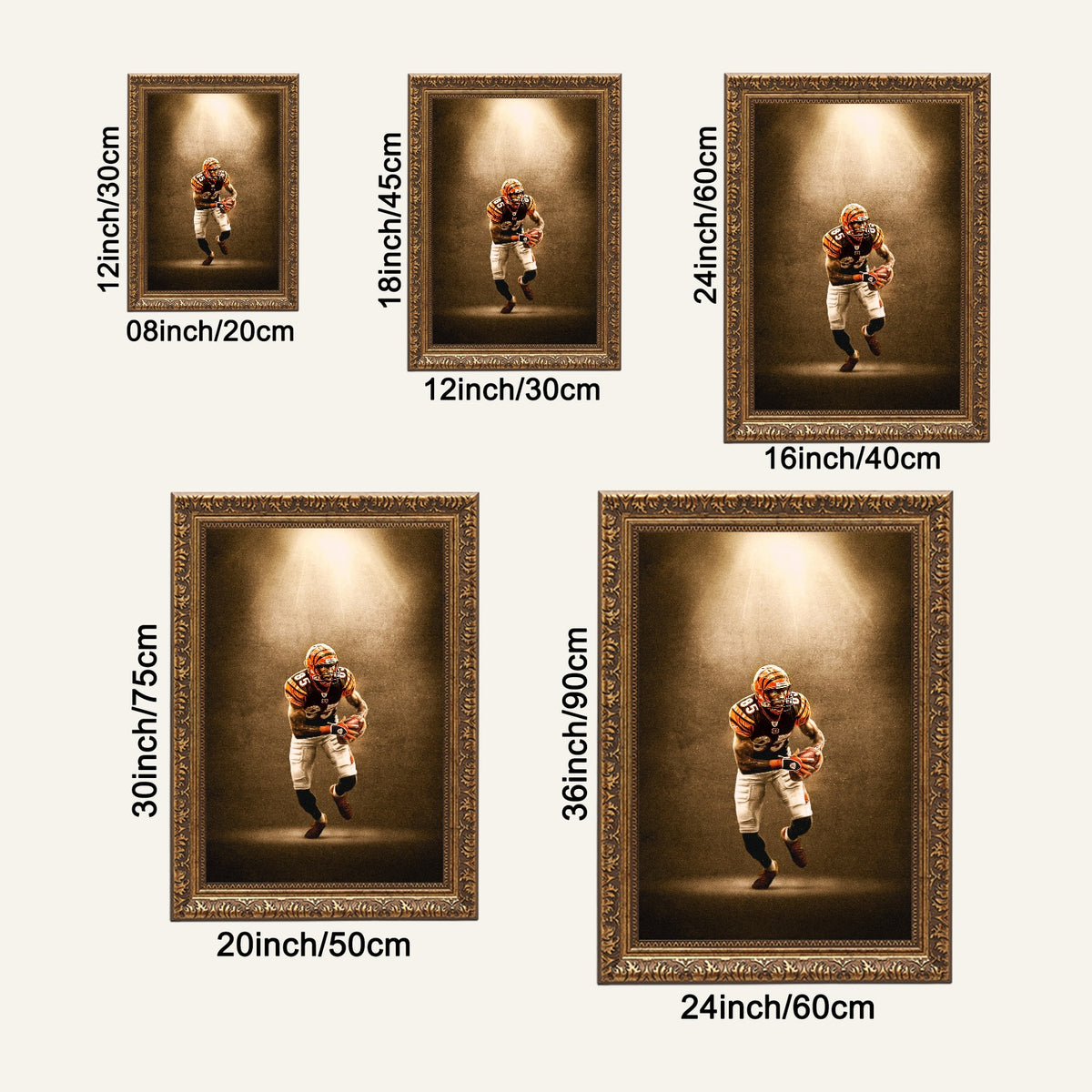 Chad Johnson Art Sports Decorative Poster School Dormitory 9 Canvas Wall Art Poster Decor Gift