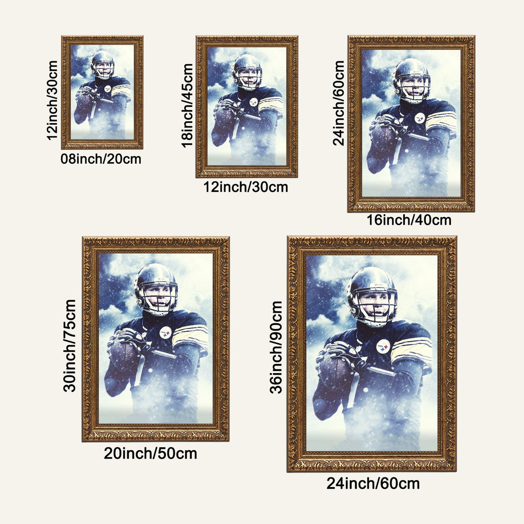 Ben Roethlisberger Art Sports Decorative Poster School Dormitory 1 Canvas Wall Art Poster Decor Gift