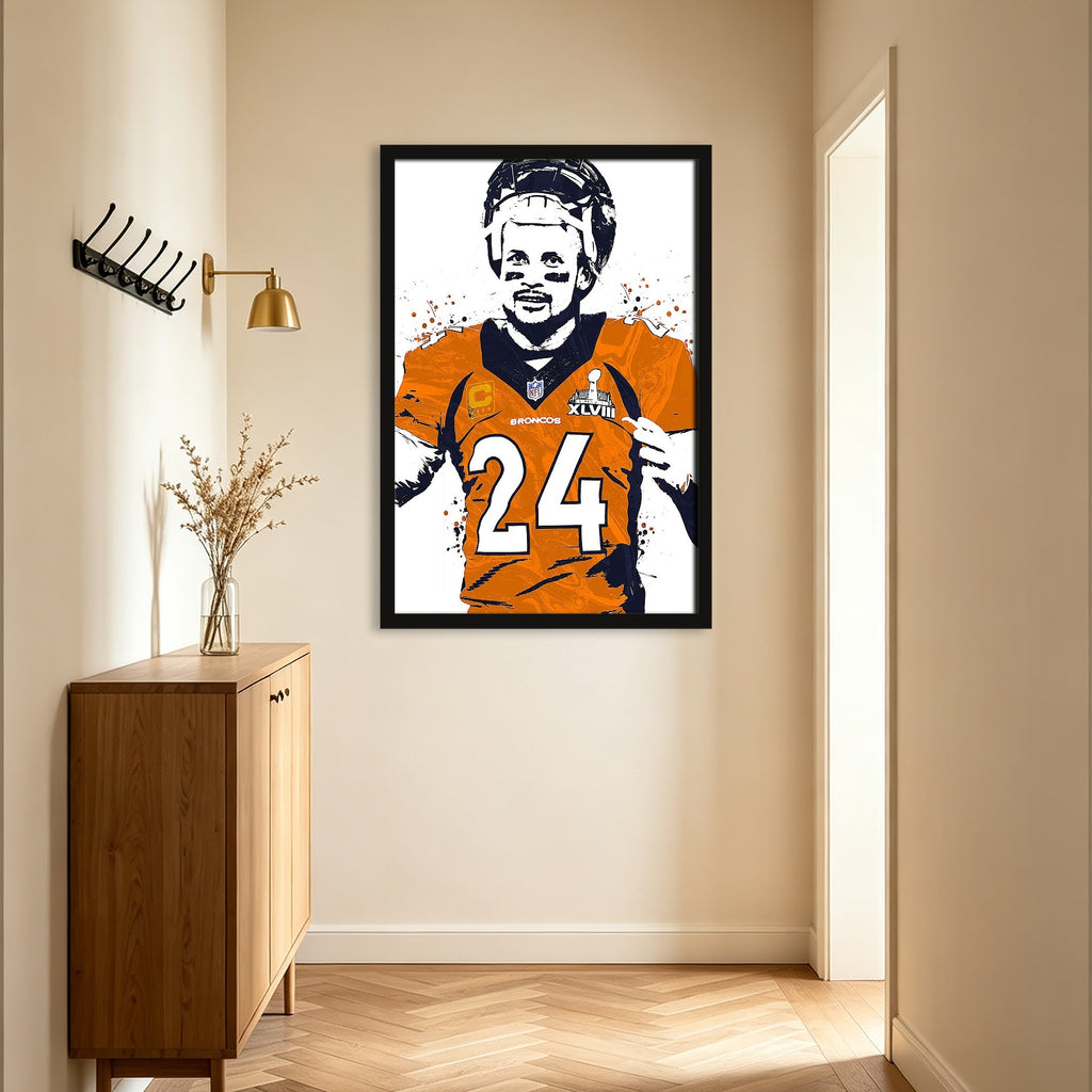 Champ Bailey Celebrity Sports Art Poster School Dining Room Decoration 1 Canvas Wall Art Poster Decor Gift