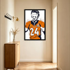 Champ Bailey Celebrity Sports Art Poster School Dining Room Decoration 1 Canvas Wall Art Poster Decor Gift