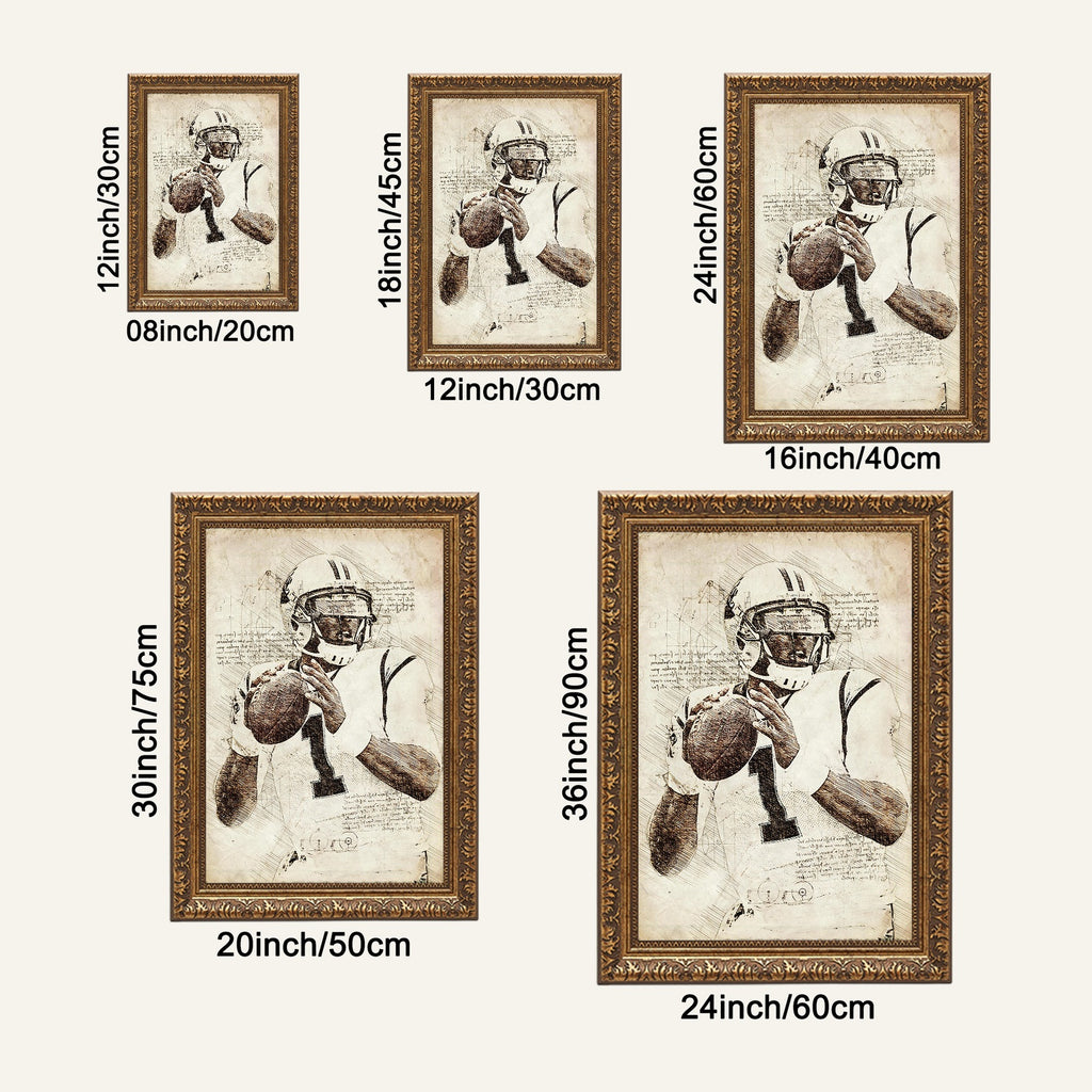 Cam Newton Sports Celebrity Art Deco Poster 7 Canvas Wall Art Poster Decor Gift