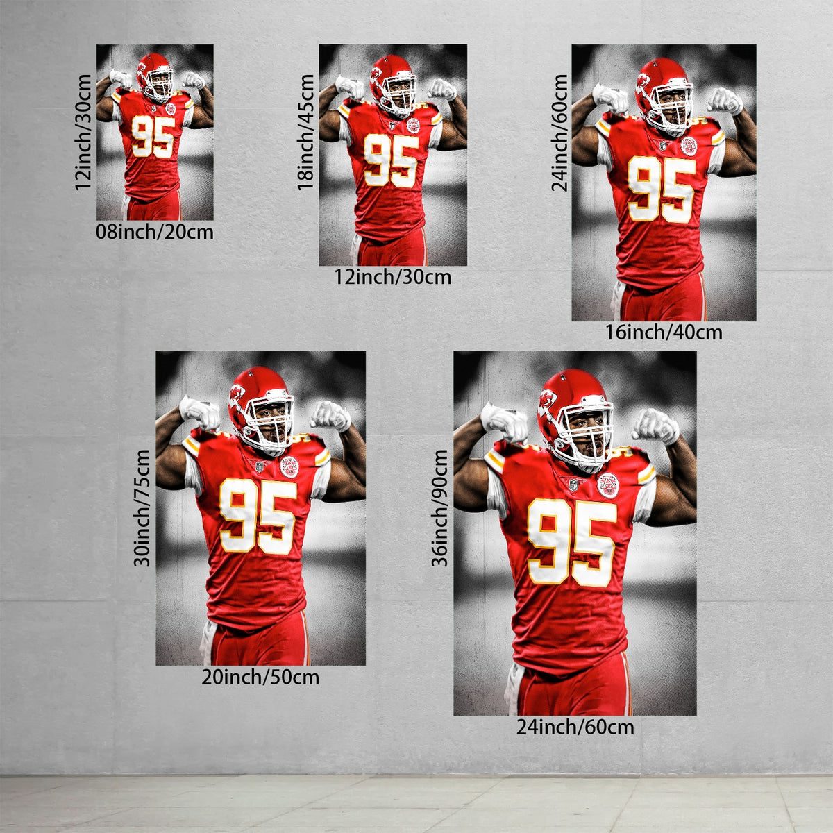 Chris Jones Art Sports Decorative Poster School Dormitory 7 Canvas Wall Art Poster Decor Gift