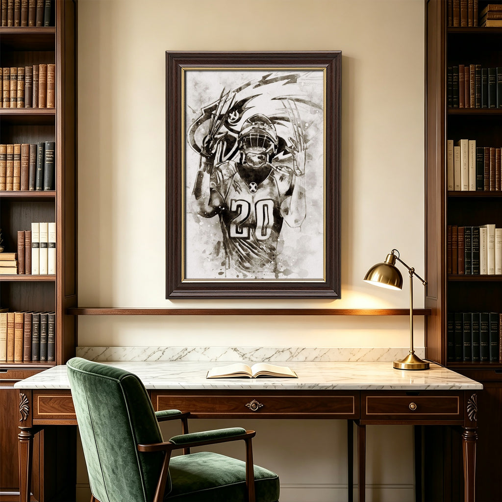 Brian Dawkins Art Poster 5 Canvas Wall Art Poster Decor Gift