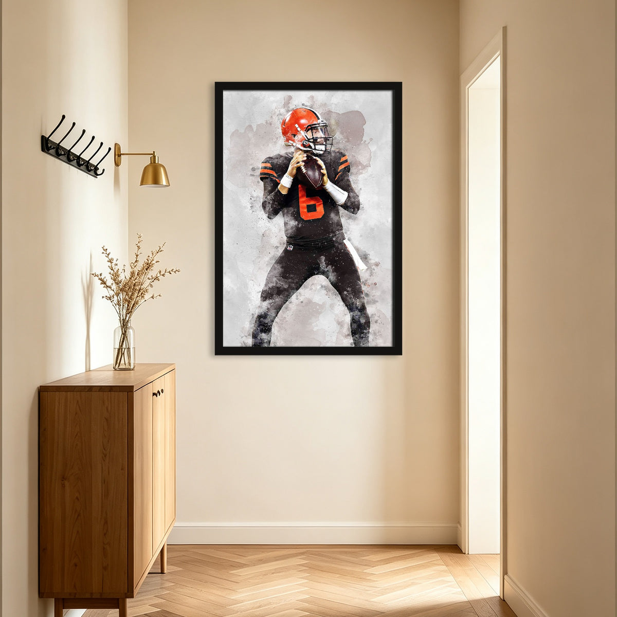 Baker Mayfield Celebrity Sports Art Poster School Dining Room Decoration 6 Canvas Wall Art Poster Decor Gift