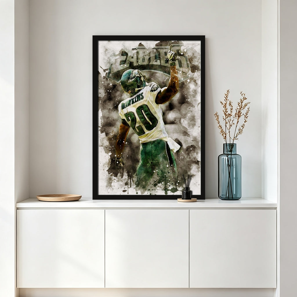 Brian Dawkins Art Poster 10 Canvas Wall Art Poster Decor Gift