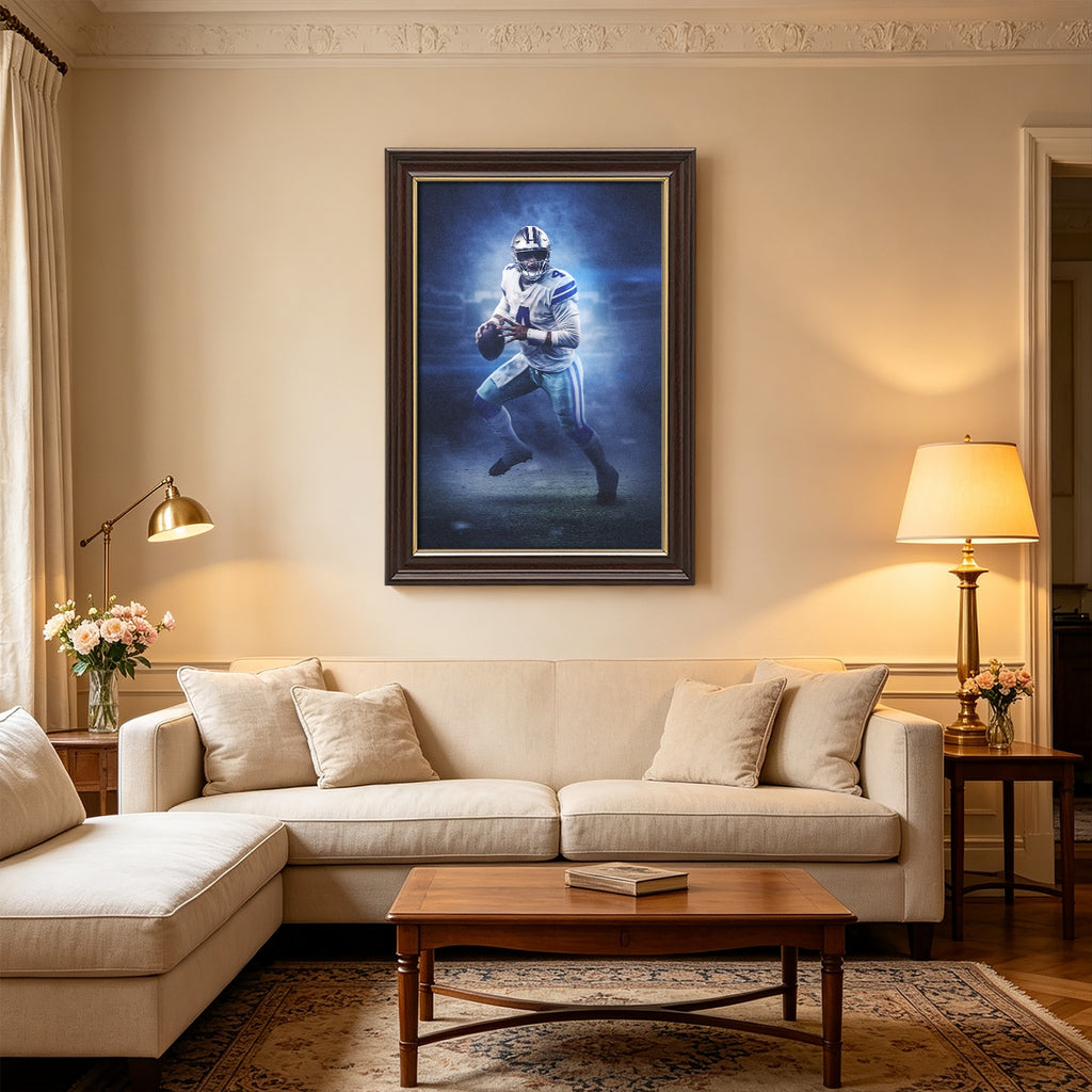 Dak Prescott 1Art Sports Decorative Poster School Dormitory 1 Canvas Wall Art Poster Decor Gift