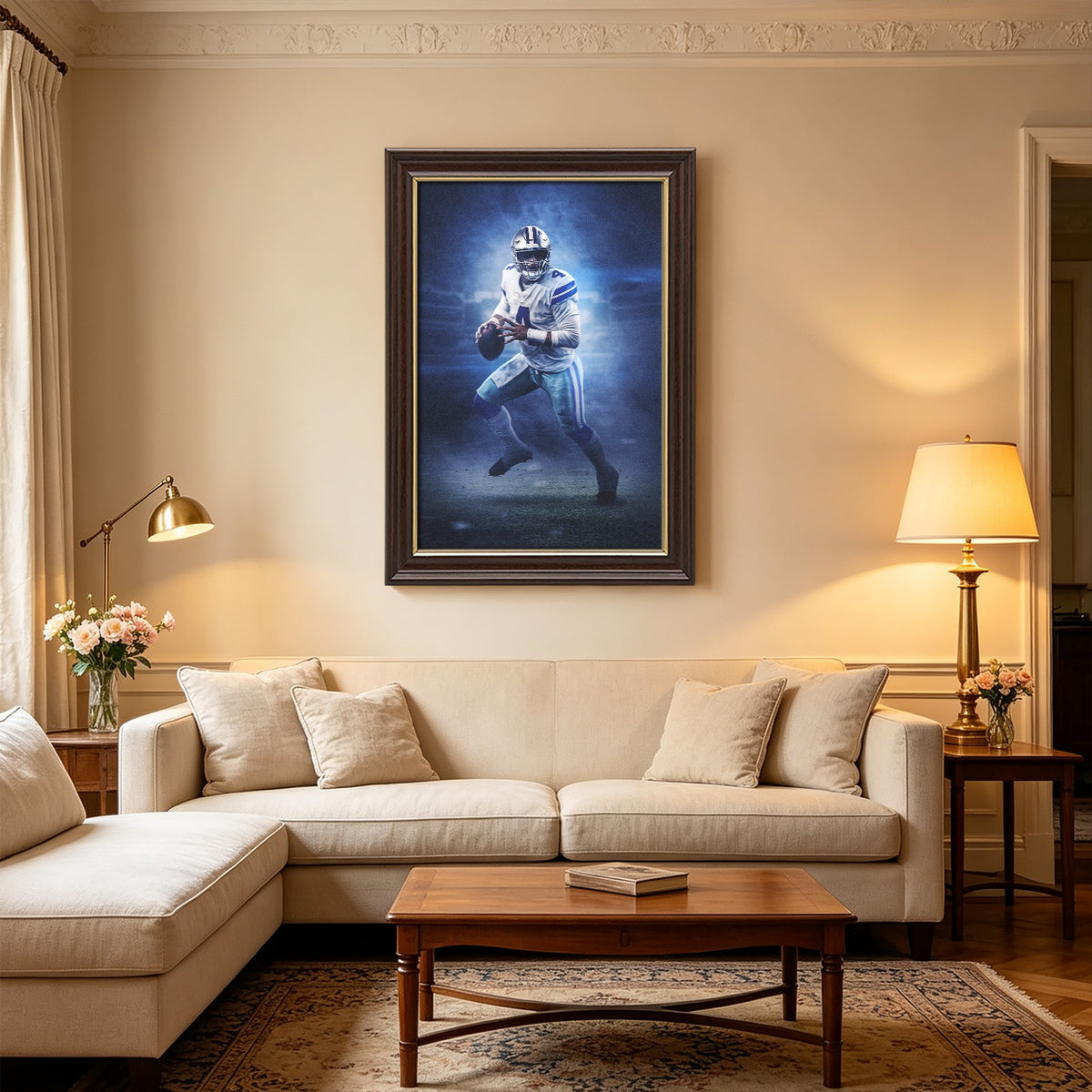 Dak Prescott 1Art Sports Decorative Poster School Dormitory 1 Canvas Wall Art Poster Decor Gift