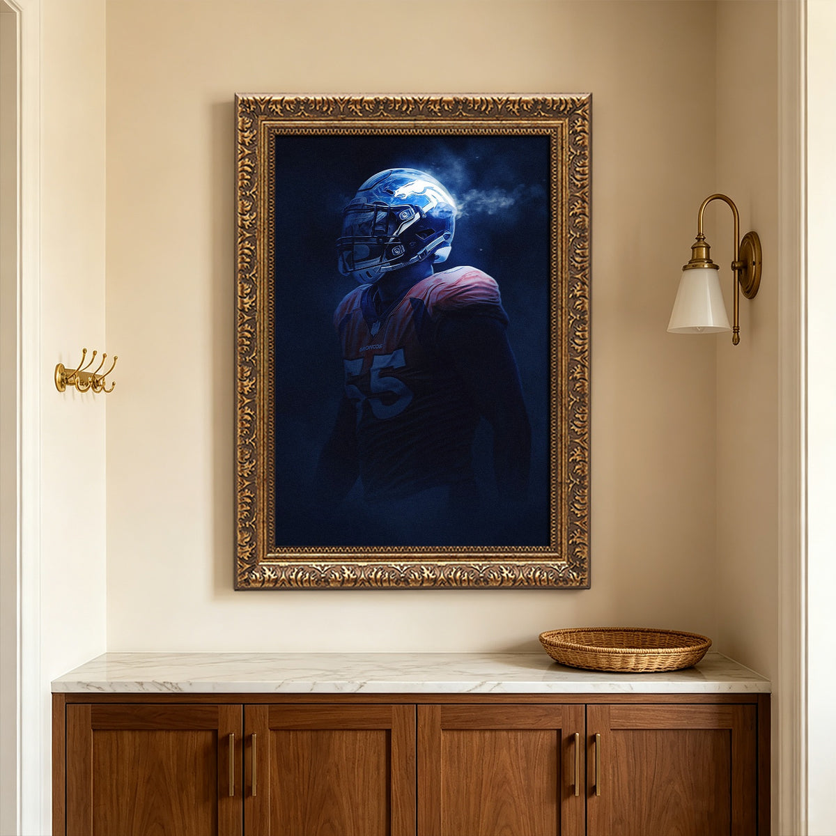 Bradley Chubb Art Sports Decorative Poster School Dormitory 8 Canvas Wall Art Poster Decor Gift