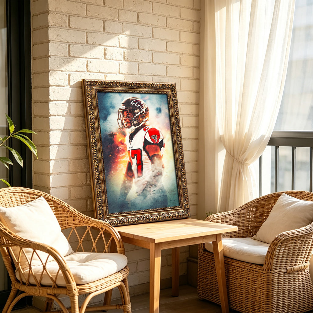 Damontae Kazee Art Sports Decorative Poster School Dormitory 5 Canvas Wall Art Poster Decor Gift
