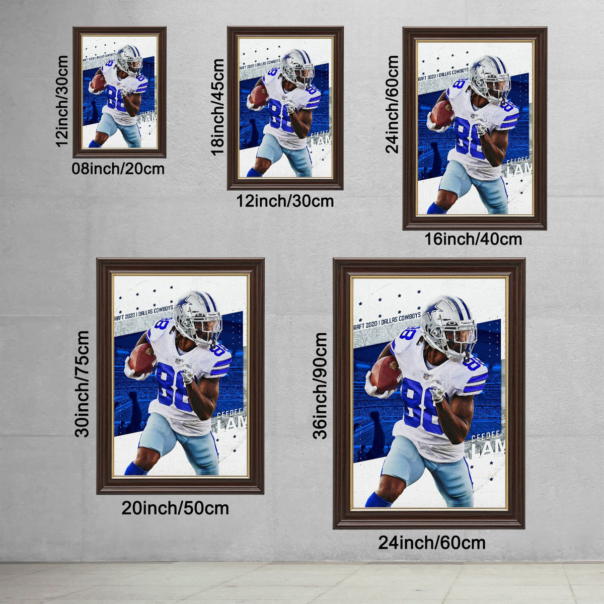 CeeDee Lamb Celebrity Sports Art Poster School Dining Room Decoration 8 Canvas Wall Art Poster Decor Gift