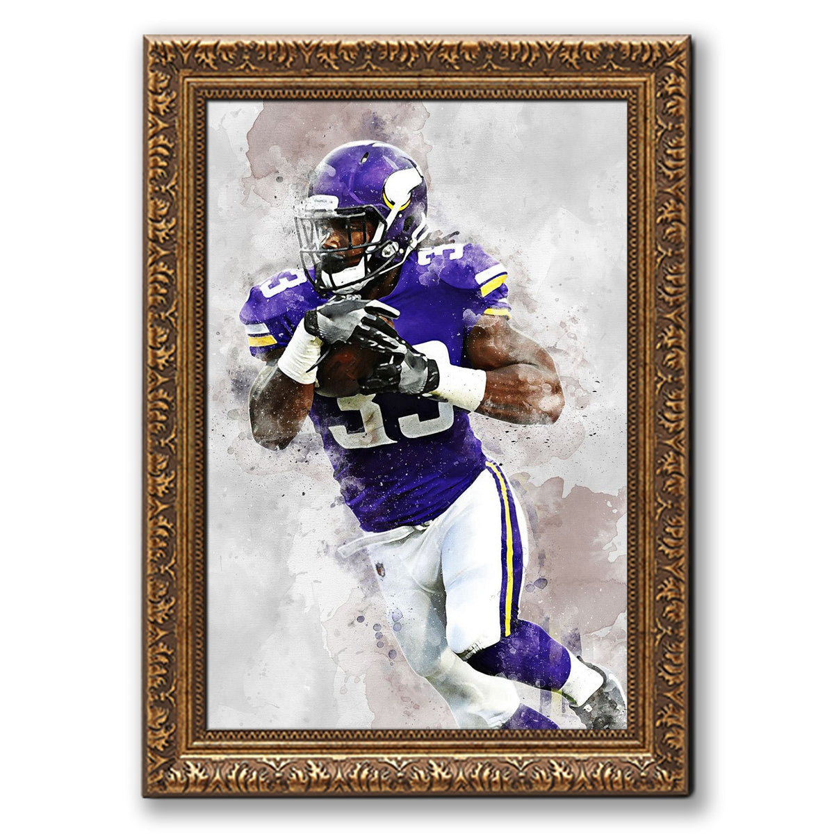 Dalvin Cook Celebrity Sports Art Poster School Dining Room Decoration 3 Canvas Wall Art Poster Decor Gift