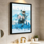 Cam Newton Sports Celebrity Art Deco Poster 4 Canvas Wall Art Poster Decor Gift