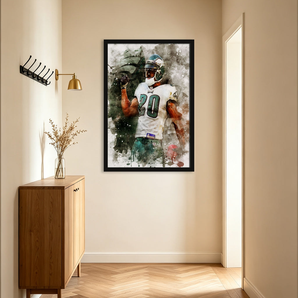 Brian Dawkins Art Poster 4 Canvas Wall Art Poster Decor Gift
