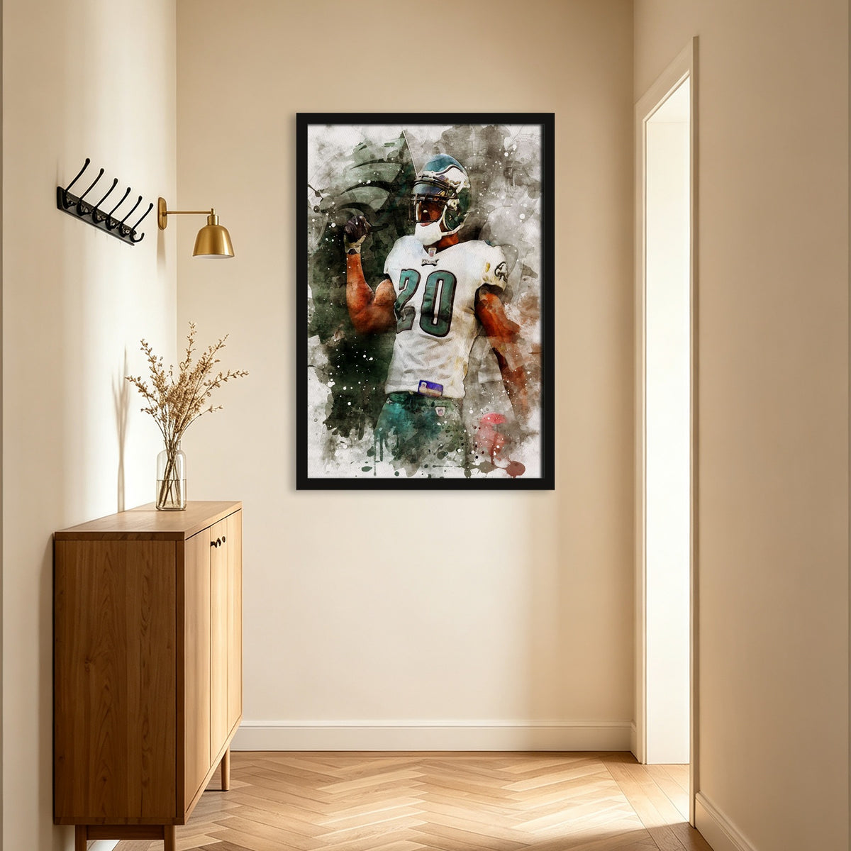 Brian Dawkins Art Poster 4 Canvas Wall Art Poster Decor Gift