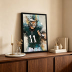 Carson Wentz Celebrity Sports Art Poster School Dining Room Decoration 2 Canvas Wall Art Poster Decor Gift