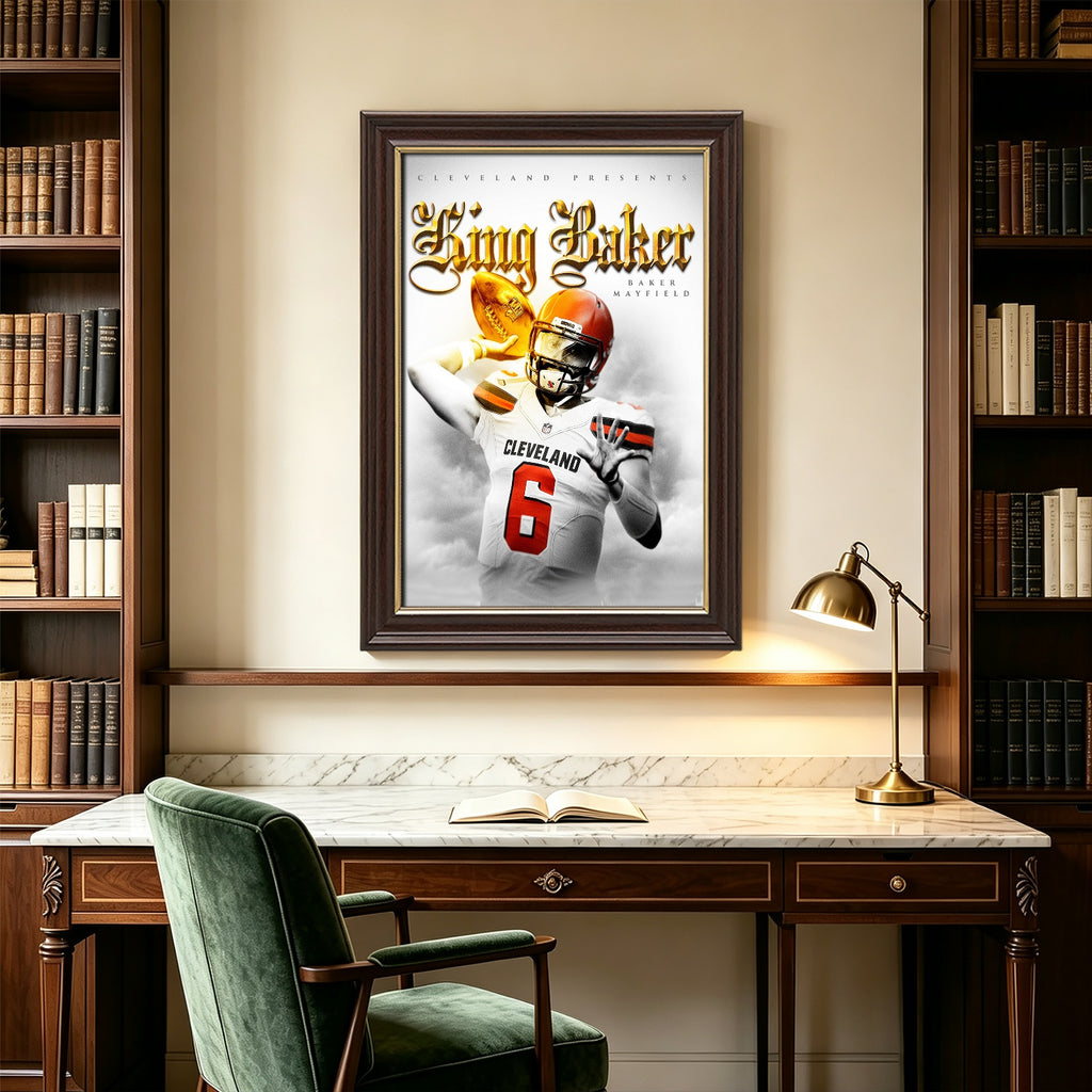 Baker Mayfield Celebrity Sports Art Poster School Dining Room Decoration 4 Canvas Wall Art Poster Decor Gift