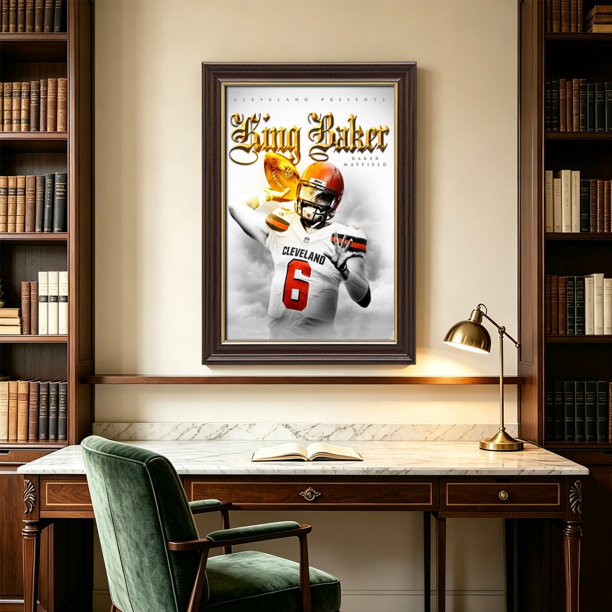 Baker Mayfield Celebrity Sports Art Poster School Dining Room Decoration 4 Canvas Wall Art Poster Decor Gift