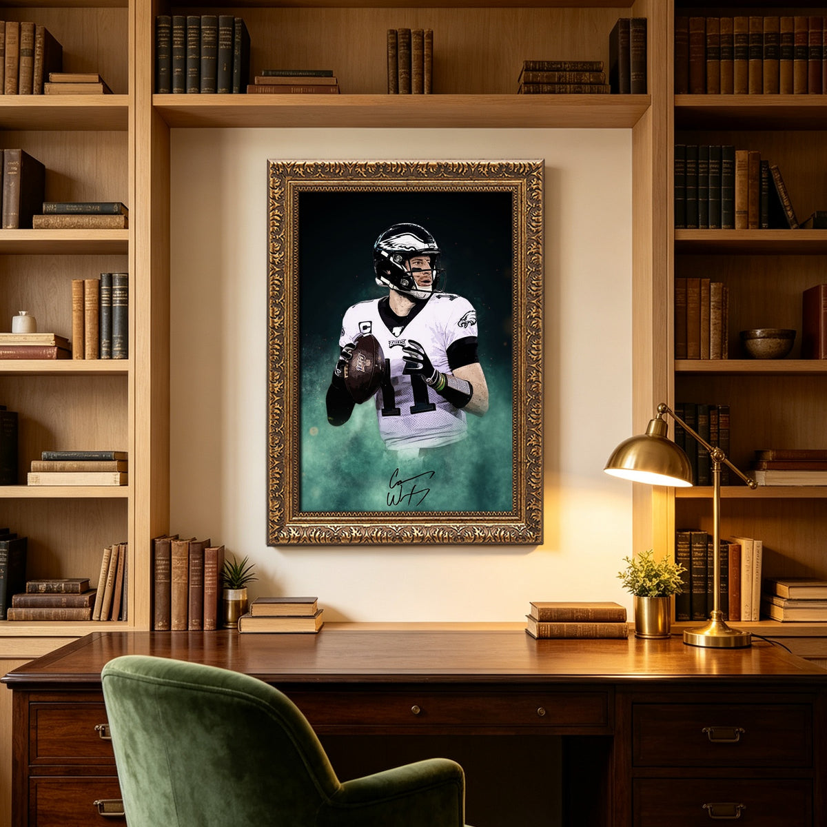 Carson Wentz Celebrity Sports Art Poster School Dining Room Decoration 0 Canvas Wall Art Poster Decor Gift