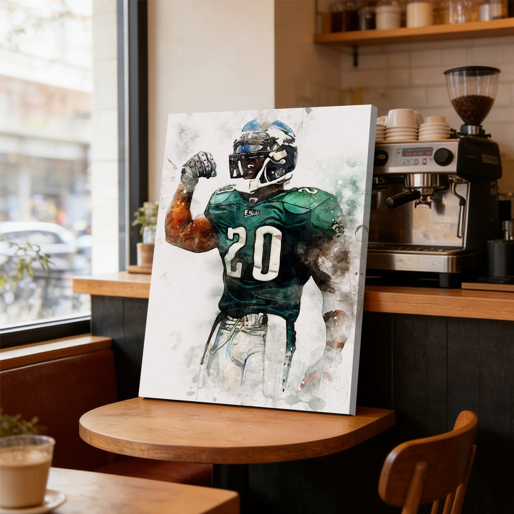 Brian Dawkins Art Poster 3 Canvas Wall Art Poster Decor Gift