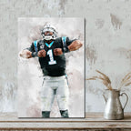 Cam Newton Celebrity Sports Art Poster School Dining Room Decoration 5 Canvas Wall Art Poster Decor Gift