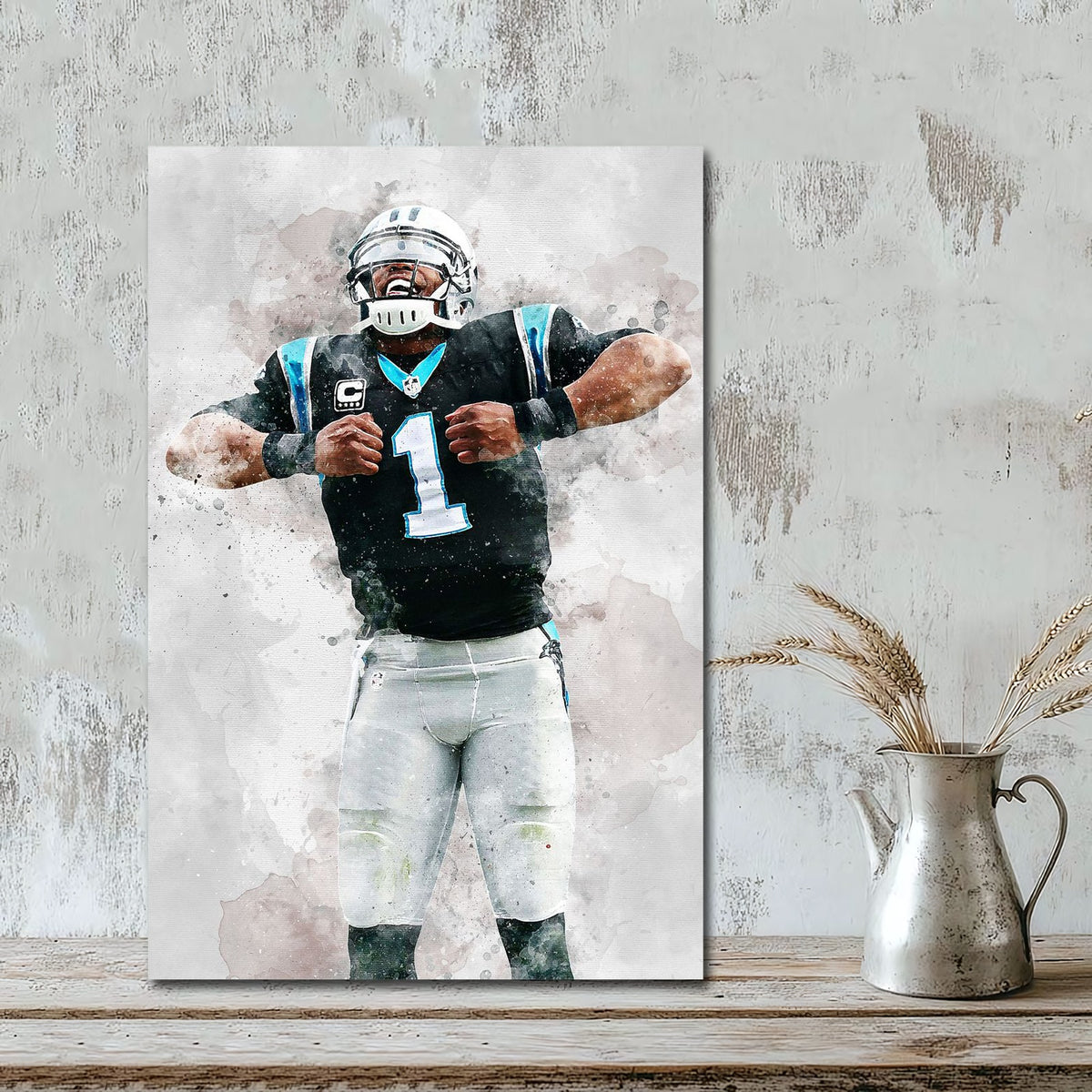 Cam Newton Celebrity Sports Art Poster School Dining Room Decoration 5 Canvas Wall Art Poster Decor Gift