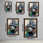 Chris Carson Celebrity Sports Art Poster School Dining Room Decoration 0 Canvas Wall Art Poster Decor Gift