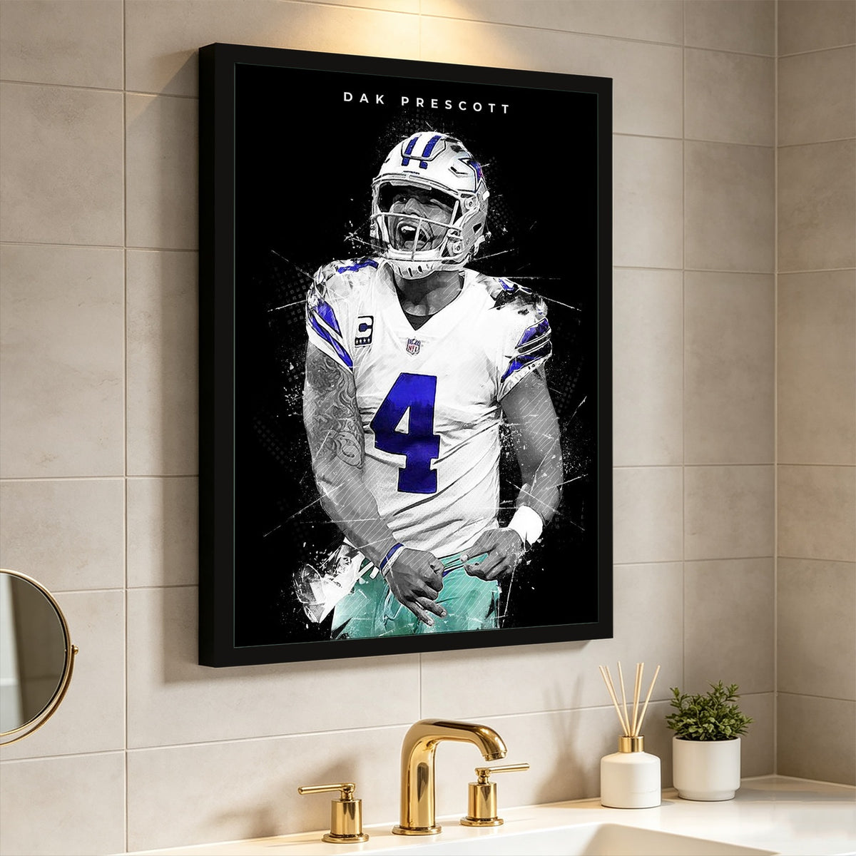 Dak Prescott Art Poster 1 Canvas Wall Art Poster Decor Gift