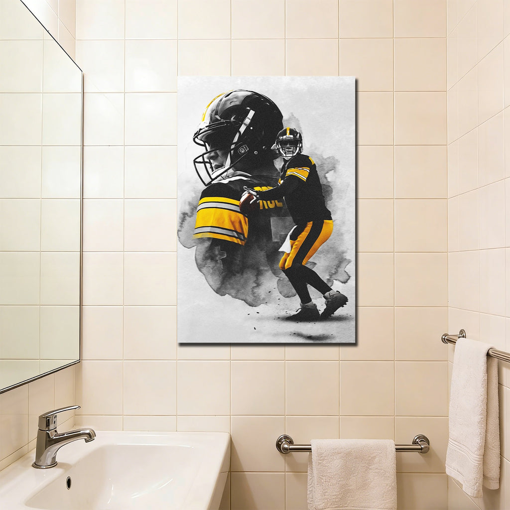 Ben Roethlisberger Art Sports Decorative Poster School Dormitory 4 Canvas Wall Art Poster Decor Gift