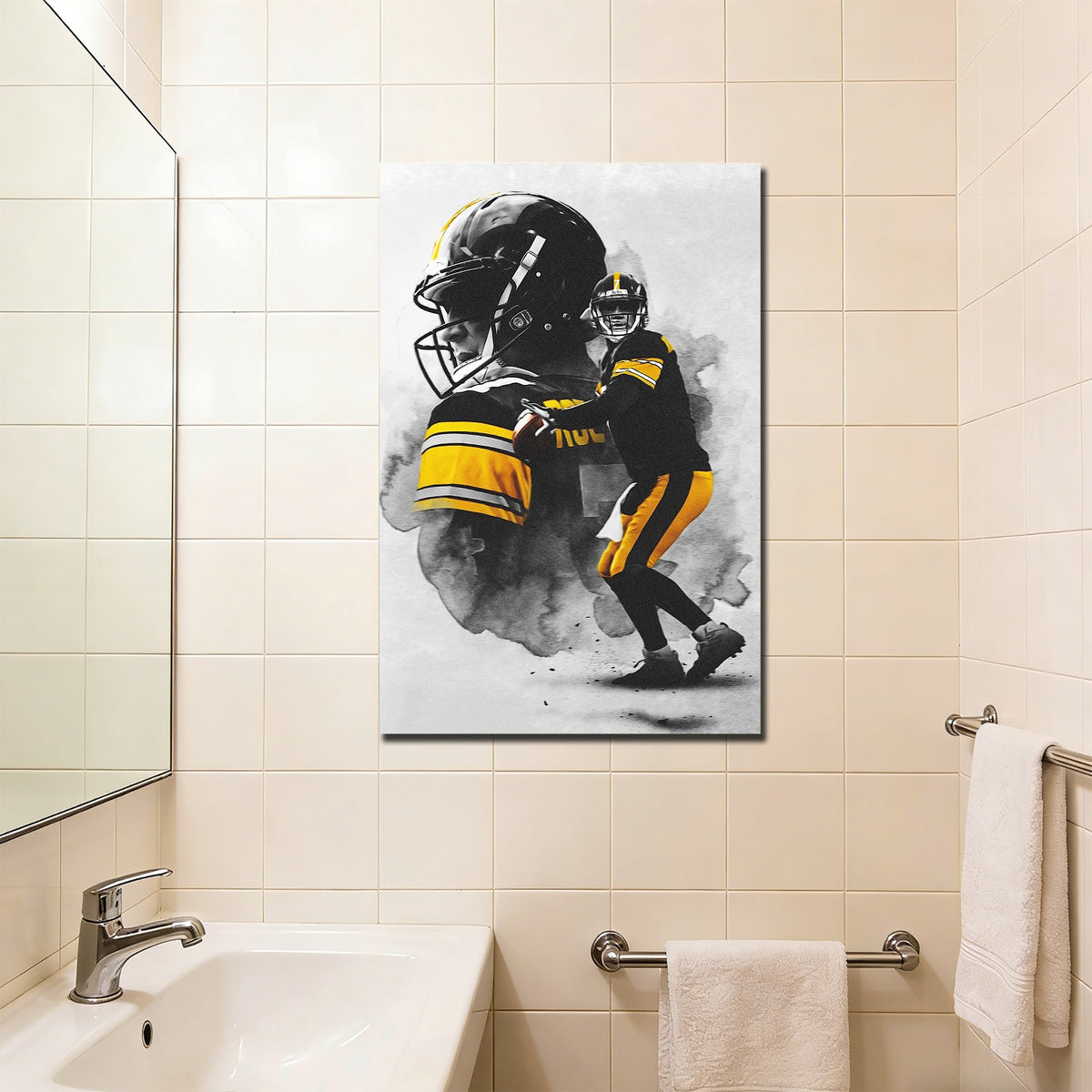 Ben Roethlisberger Art Sports Decorative Poster School Dormitory 4 Canvas Wall Art Poster Decor Gift