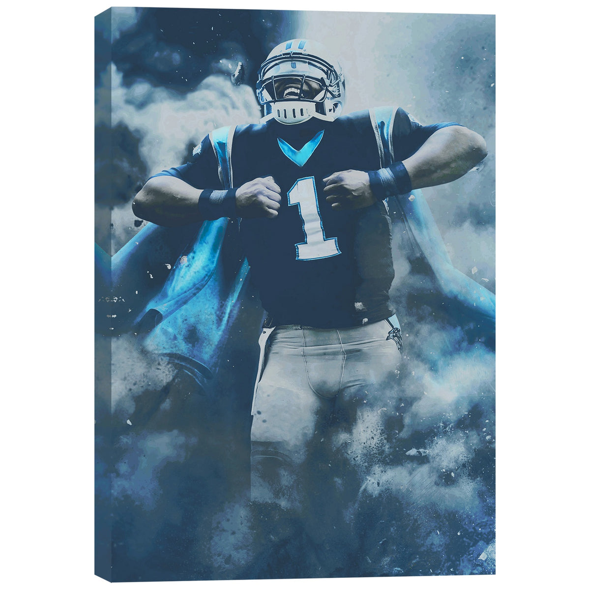 Cam Newton Sports Celebrity Art Deco Poster 2 Canvas Wall Art Poster Decor Gift