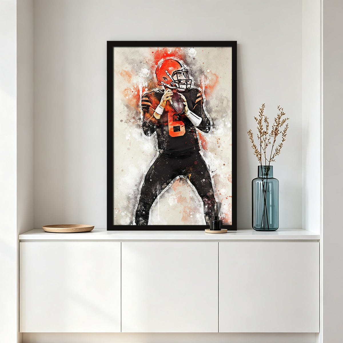 Baker Mayfield Sports Celebrity Art Deco Poster 6 Canvas Wall Art Poster Decor Gift