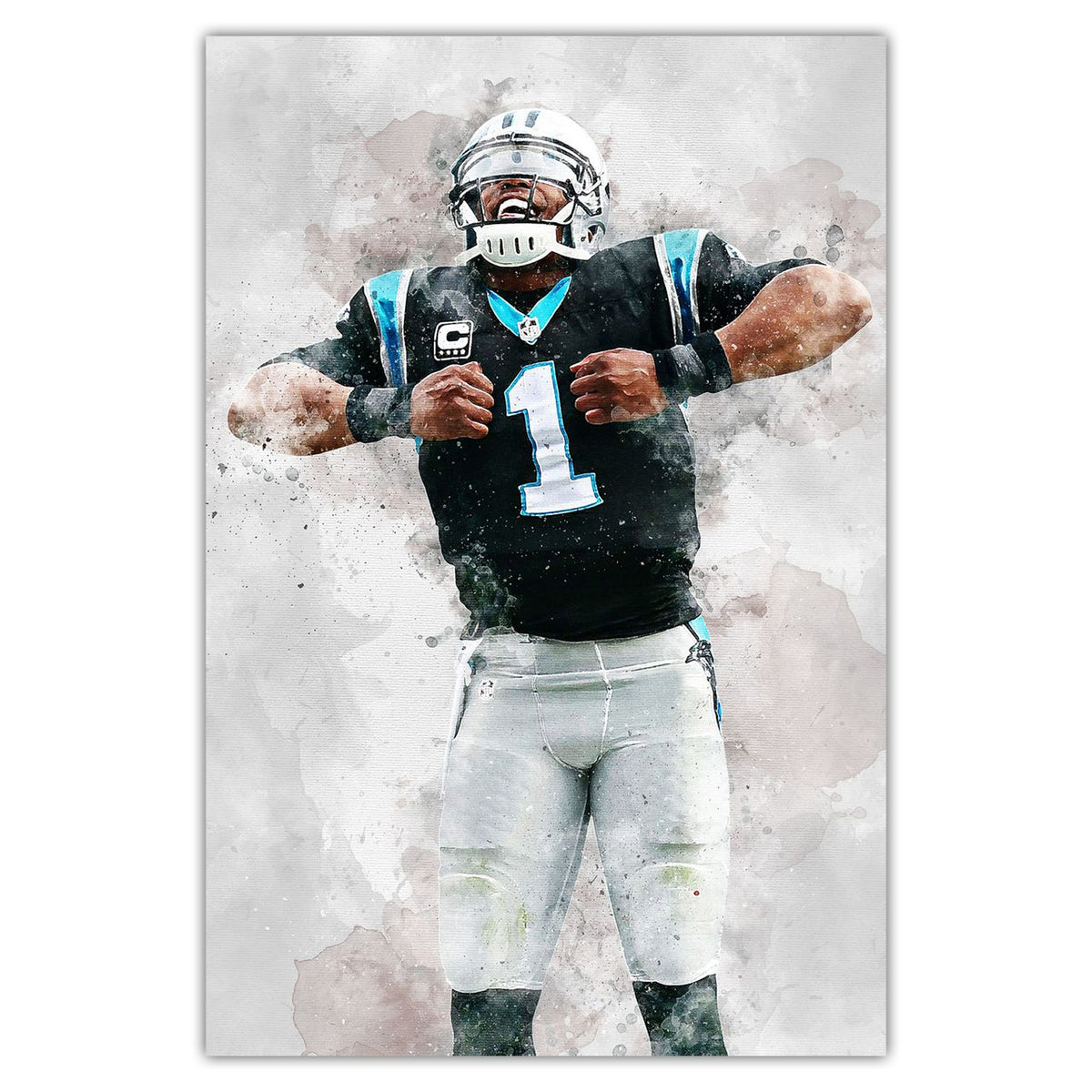 Cam Newton Celebrity Sports Art Poster School Dining Room Decoration 5 Canvas Wall Art Poster Decor Gift
