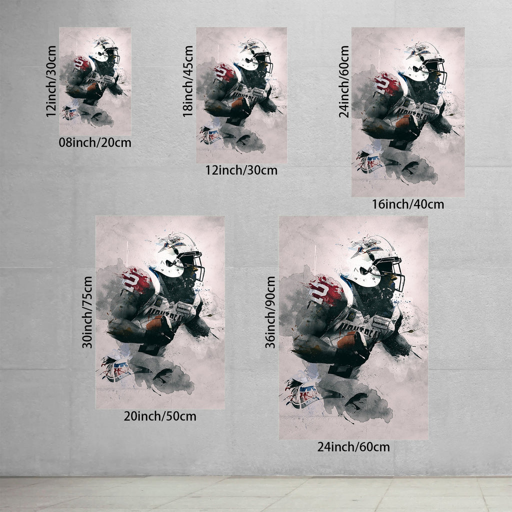 Brandon Whitaker Art Sports Decorative Poster School Dormitory 4 Canvas Wall Art Poster Decor Gift