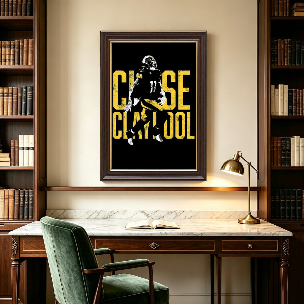 Chase Claypool Sports Celebrity Art Deco Poster 2 Canvas Wall Art Poster Decor Gift