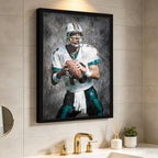 Dan Marino Celebrity Sports Art Poster School Dining Room Decoration 0 Canvas Wall Art Poster Decor Gift