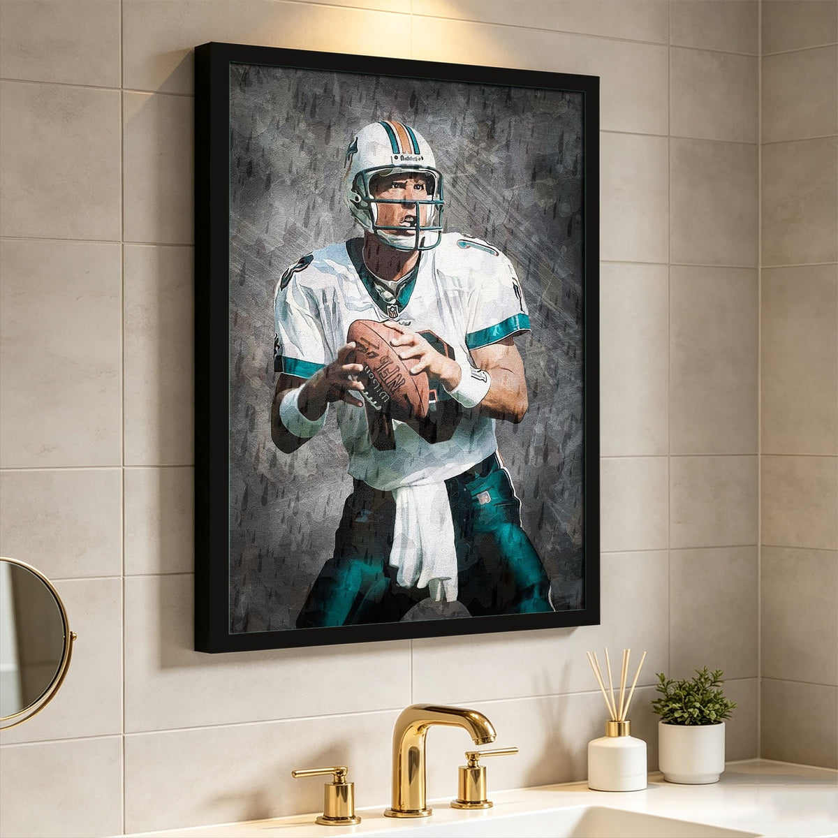 Dan Marino Celebrity Sports Art Poster School Dining Room Decoration 0 Canvas Wall Art Poster Decor Gift