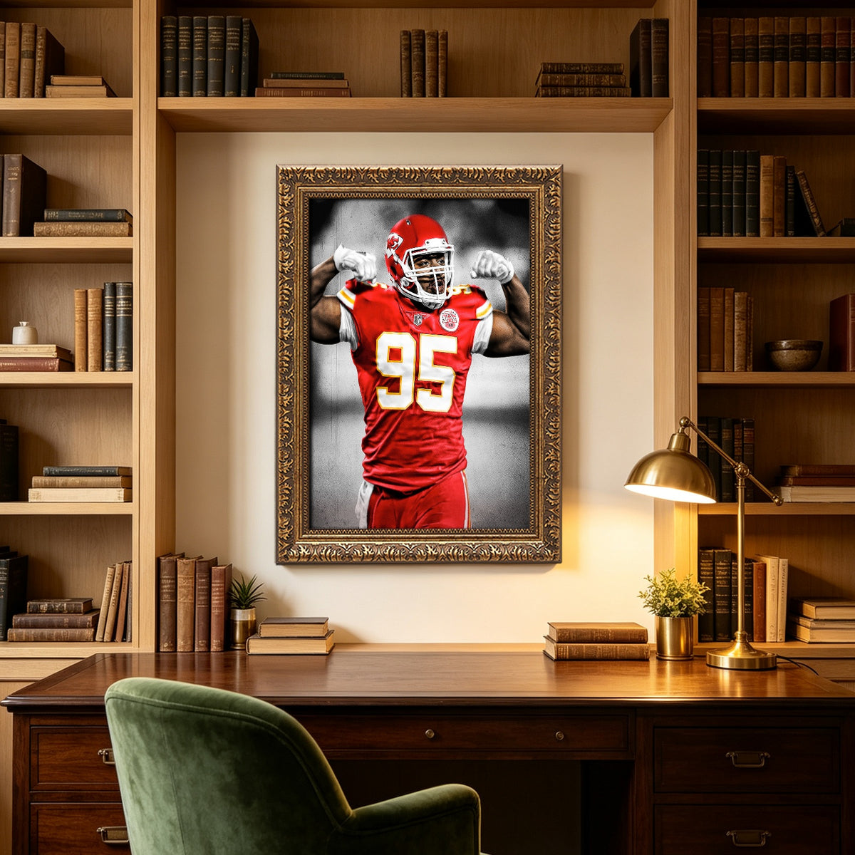 Chris Jones Art Sports Decorative Poster School Dormitory 7 Canvas Wall Art Poster Decor Gift