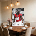 Calvin Ridley Art Sports Decorative Poster School Dormitory 9 Canvas Wall Art Poster Decor Gift