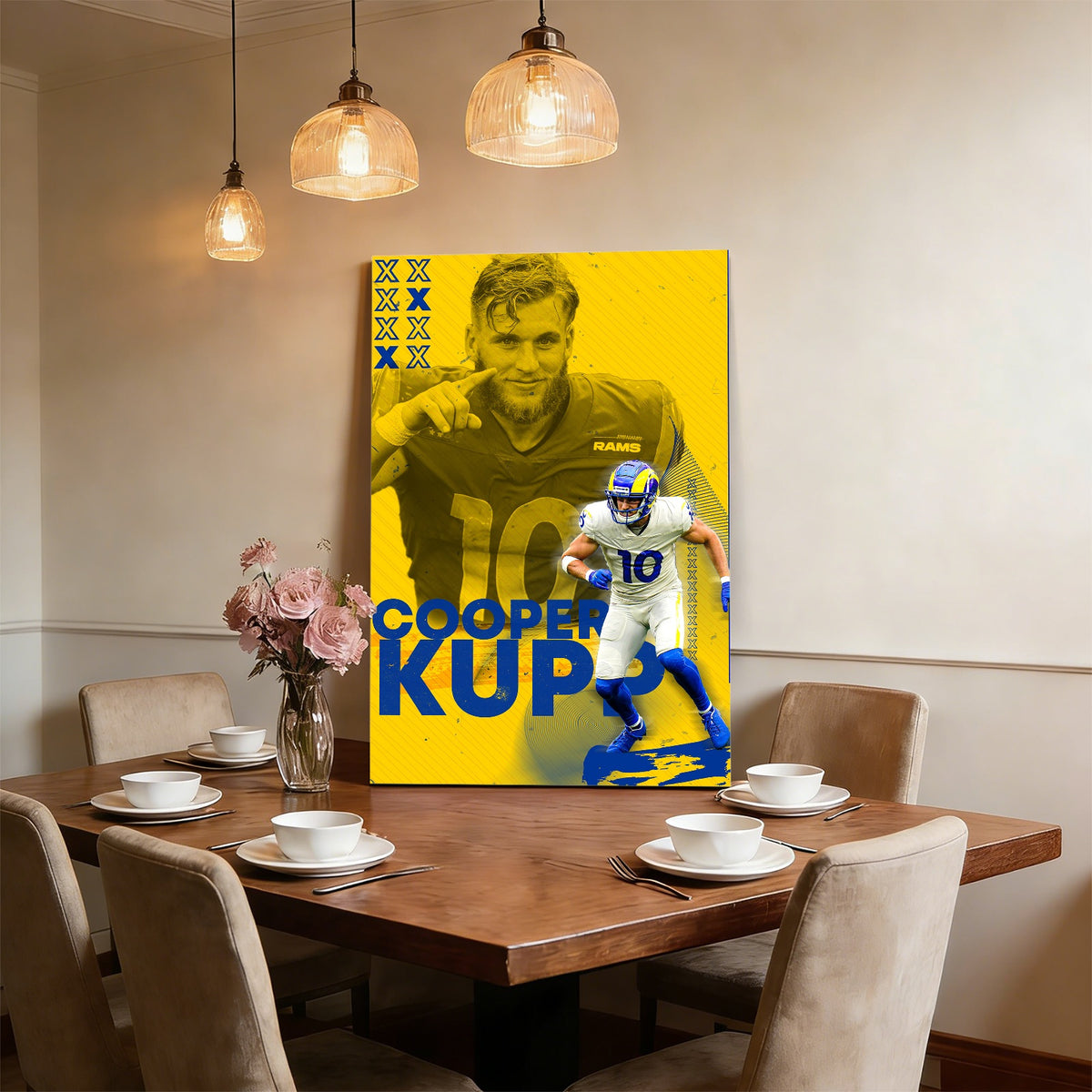 Cooper Kupp Sports Decoration Poster 4 Canvas Wall Art Poster Decor Gift