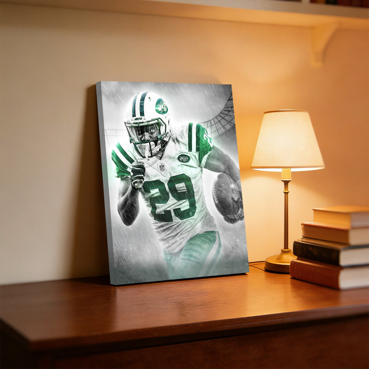 Bilal Powell Art Sports Decorative Poster School Dormitory 0 Canvas Wall Art Poster Decor Gift