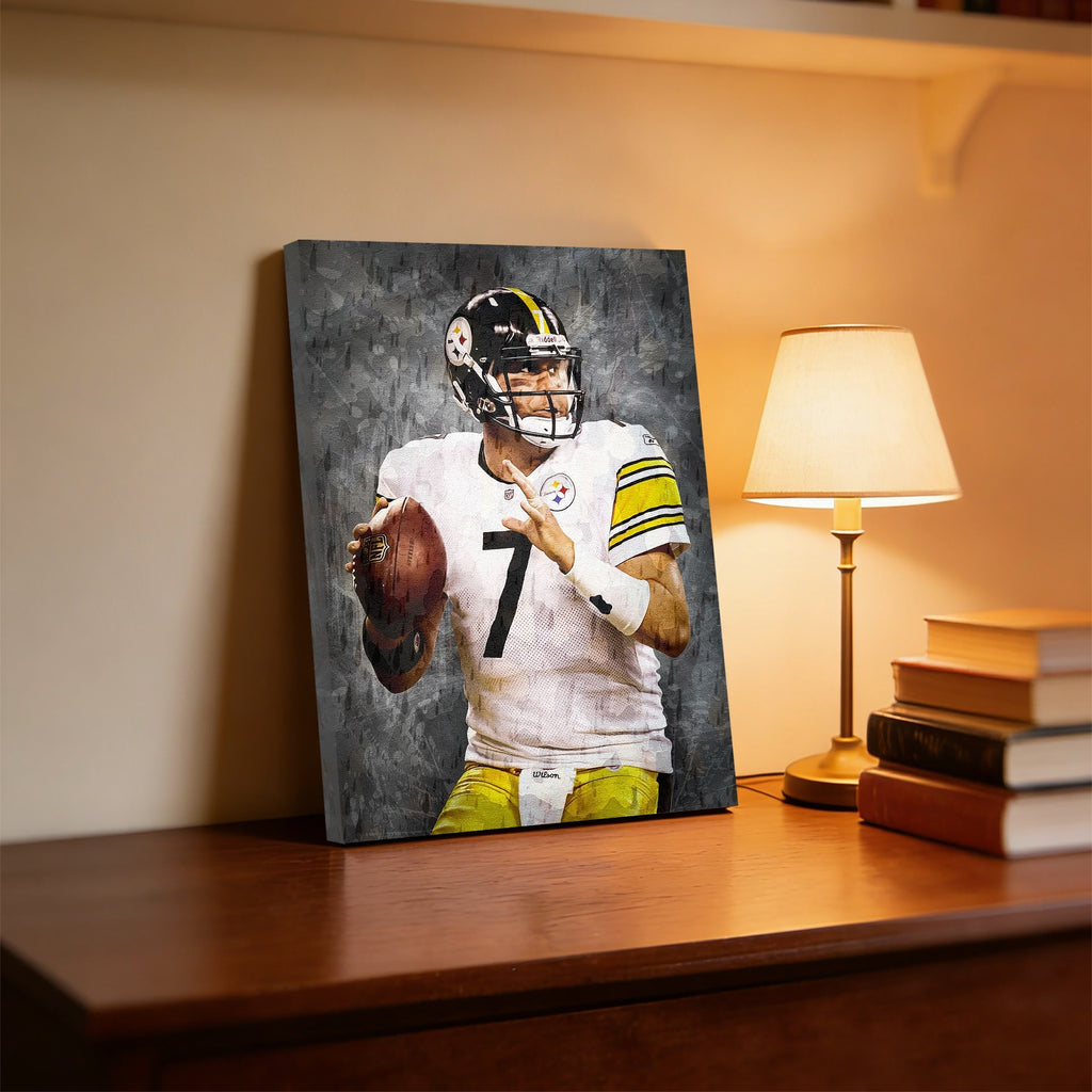 Ben Roethlisberger Celebrity Sports Art Poster School Dining Room Decoration 7 Canvas Wall Art Poster Decor Gift