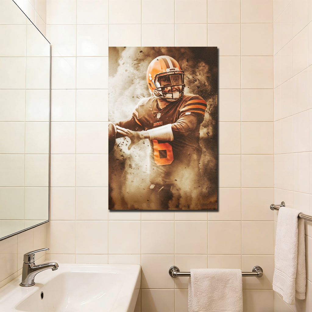 Baker Mayfield Art Sports Decorative Poster School Dormitory 3 Canvas Wall Art Poster Decor Gift