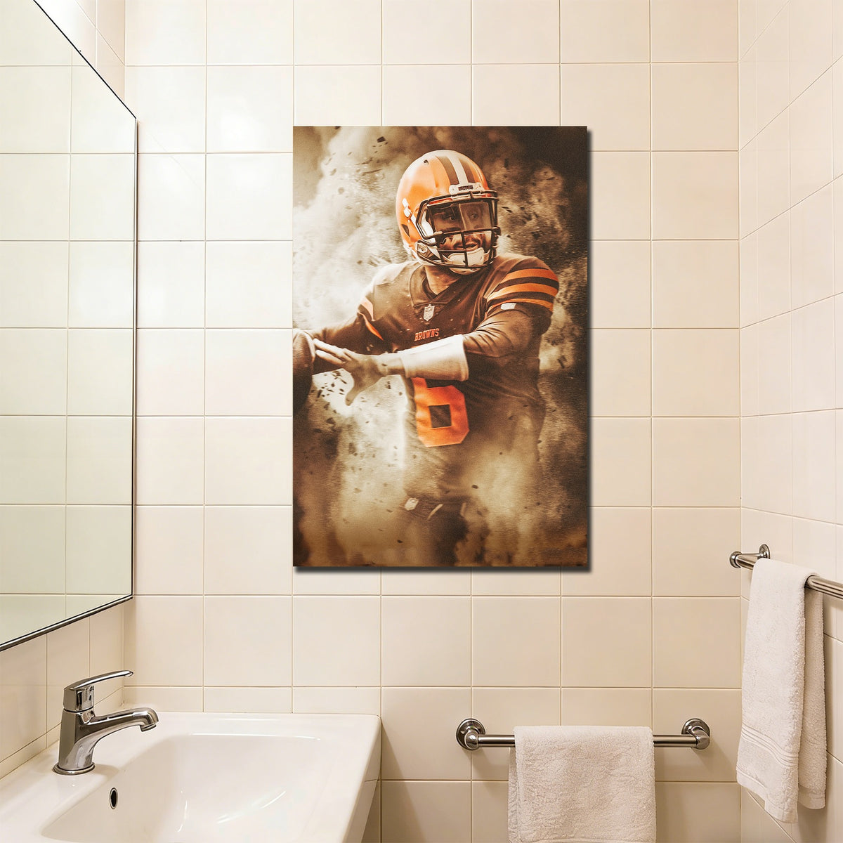 Baker Mayfield Art Sports Decorative Poster School Dormitory 3 Canvas Wall Art Poster Decor Gift
