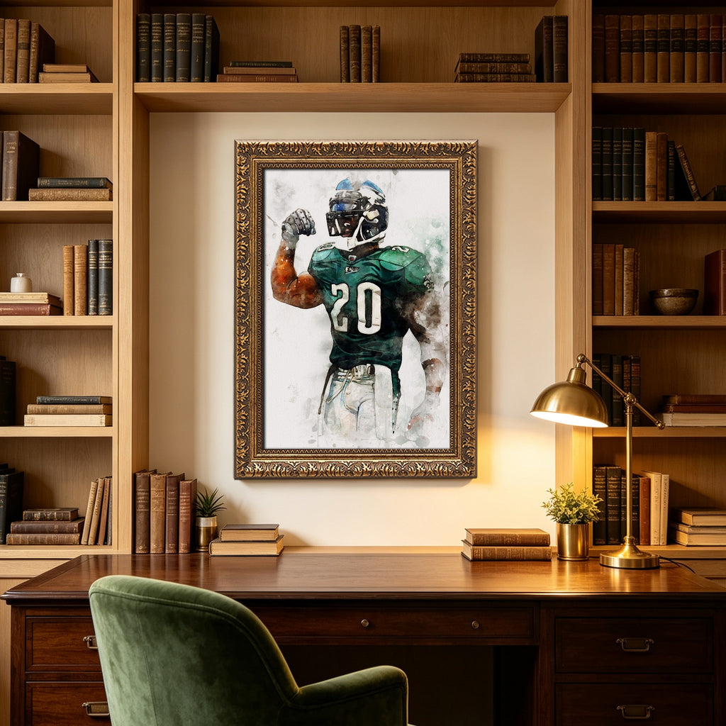 Brian Dawkins Art Poster 3 Canvas Wall Art Poster Decor Gift